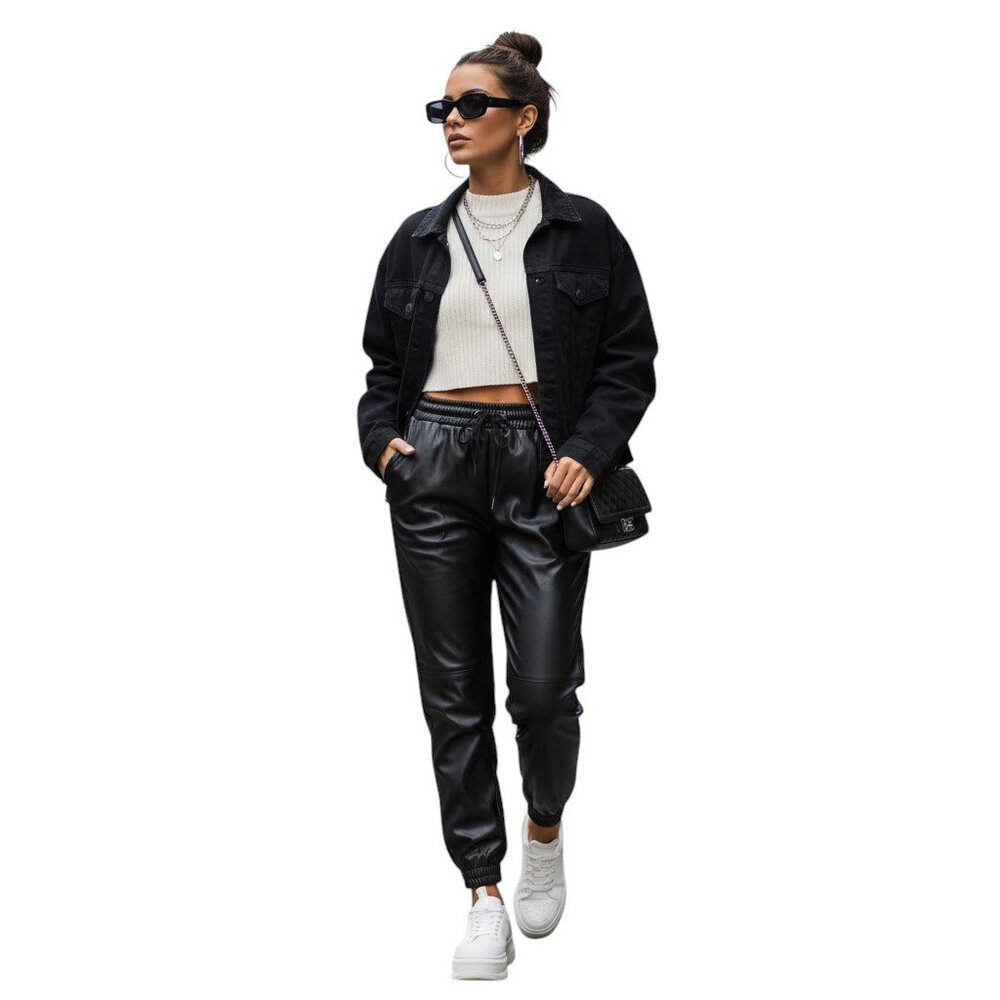 Truth by Republic Faux Leather Pants in Black